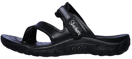 (Women) Skechers Foamies: Reggae-Clearwater 'All Black' 111150-BBK (Women) Skechers Foamies: Reggae-Clearwater 'All Black' 111150-BBK
