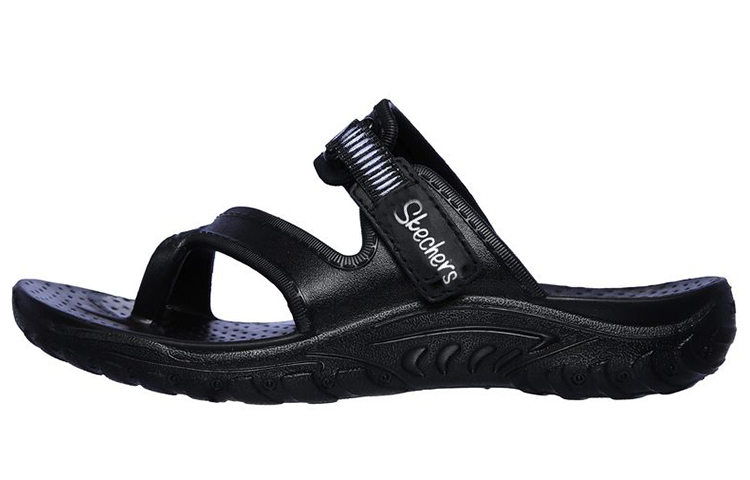(Women) Skechers Foamies: Reggae-Clearwater 'All Black' 111150-BBK