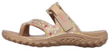 (Women) Skechers Foamies: Reggae-Ditzy Bloom Slipper 'Coffee Multicolor' 111156-TPMT (Women) Skechers Foamies: Reggae-Ditzy Bloom Slipper 'Coffee Multicolor' 111156-TPMT