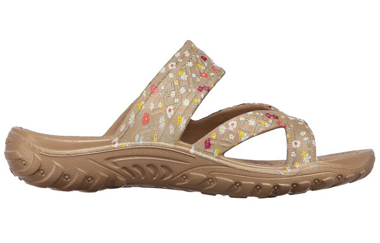 Order (Women) Skechers Foamies: Reggae-Ditzy Bloom Slipper 'Coffee Multicolor' 111156-TPMT