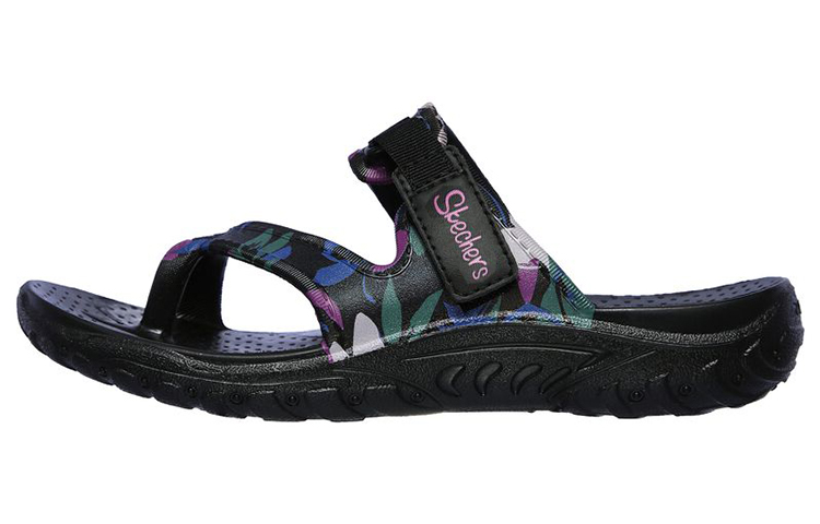 (Women) Skechers Foamies: Reggae-Rainforest 'Black White' 111152-BLK
