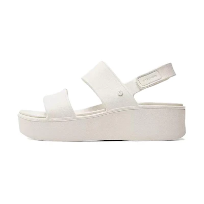 (W) Skechers Foamies 'White CMFT Breathable Magic Tape Sandals'
