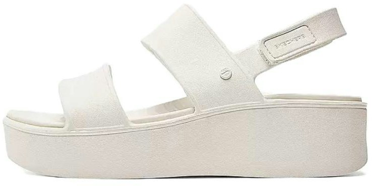 women-skechers-foamies-white-comfort-breathable-magic-tape-sandals-111257-wht