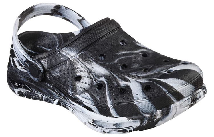 Lookbook (W) Skechers Foamies Arch Fit 'Hitam Putih' 111403-WBK
