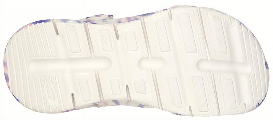 Skechers Foamies: Arch Fit-Hippie Mania 時尚休閒涼鞋 女款 白紫 Shop Skechers Foamies: Arch Fit-Hippie Mania 時尚休閒涼鞋 女款 白紫