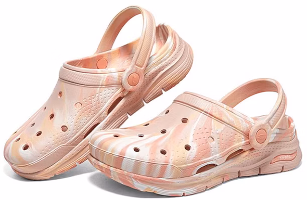 (Women) Skechers Foamies Arch Fit 'Pink Marble' 111403-PCH Shop (Women) Skechers Foamies Arch Fit 'Pink Marble' 111403-PCH