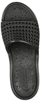 Shop Skechers Foamies Arch Fit Ascend-Darling 運動休閒拖鞋 女款 全黑色