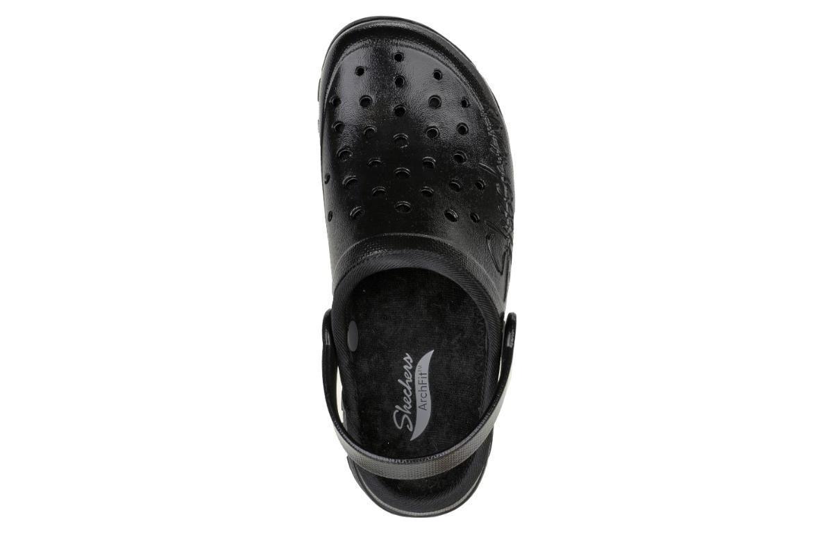 Shop (Women) Skechers Foamies Arch Fit Footsteps-Pixie Dust 'All Black' 111370-BBK