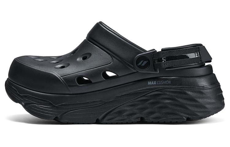 (Women) Skechers Foamies Black Dolphin Bubble Comfort Casual Clogs. 111268-BBK