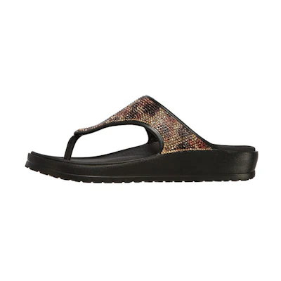 (W) Skechers Foamies Cali Breeze 2.0-Uproar 'Black'