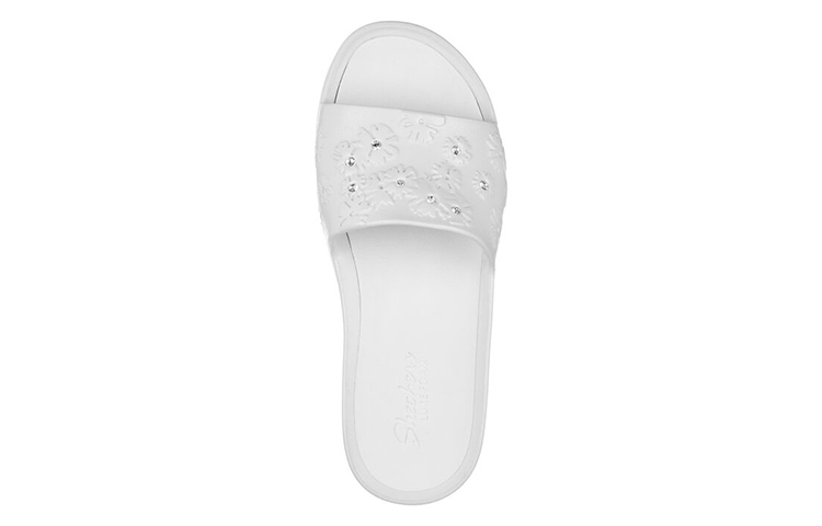 Lookbook (Women) Skechers Foamies Cali Charm 'Reflection White' 111310-WHT