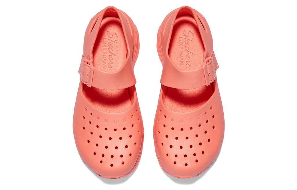Shop (W) Skechers Foamies Classic Platform Clog 'Coral Pink' Warna Pink Coral 111247-CRL