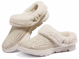 Lookbook Skechers Foamies 休閒包頭拖鞋 女款 自然色