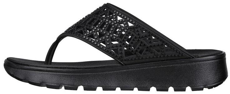 (W) Skechers Foamies Footsteps 'She's Cute All Black' Hitam Penuh 111096-BBK Buy (W) Skechers Foamies Footsteps 'She's Cute All Black' Hitam Penuh 111096-BBK