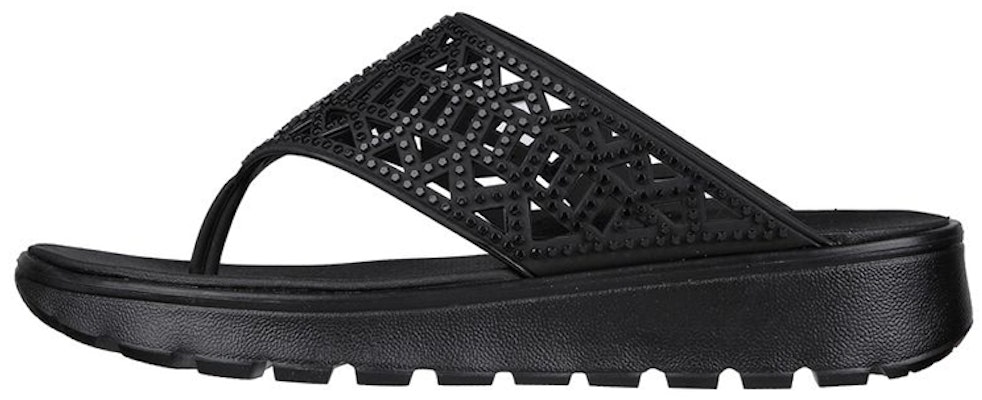 (W) Skechers Foamies Footsteps 'She's Cute All Black' Hitam Penuh 111096-BBK Buy (W) Skechers Foamies Footsteps 'She's Cute All Black' Hitam Penuh 111096-BBK