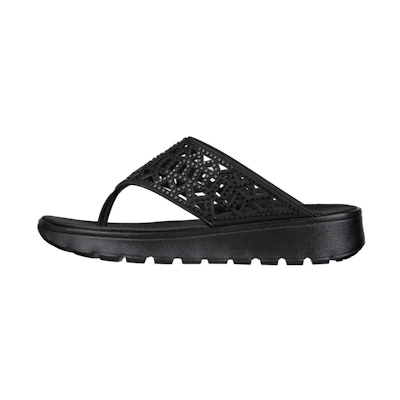 (W) Skechers Foamies Footsteps 'She's Cute All Black'