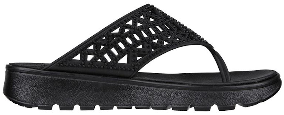 (W) Skechers Foamies Footsteps 'She's Cute All Black' Hitam Penuh 111096-BBK Order (W) Skechers Foamies Footsteps 'She's Cute All Black' Hitam Penuh 111096-BBK