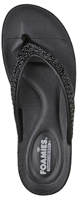 (Women) Skechers Foamies Glitzy 'Black' 111224-BBK Shop (Women) Skechers Foamies Glitzy 'Black' 111224-BBK