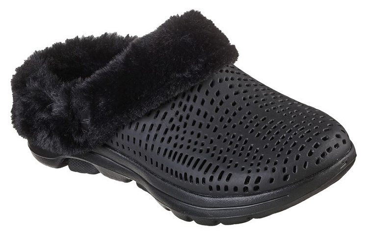 Lookbook (Women) Skechers Foamies Go Walk 5-Cozy Embrace 'Black Mule' 111299-BBK