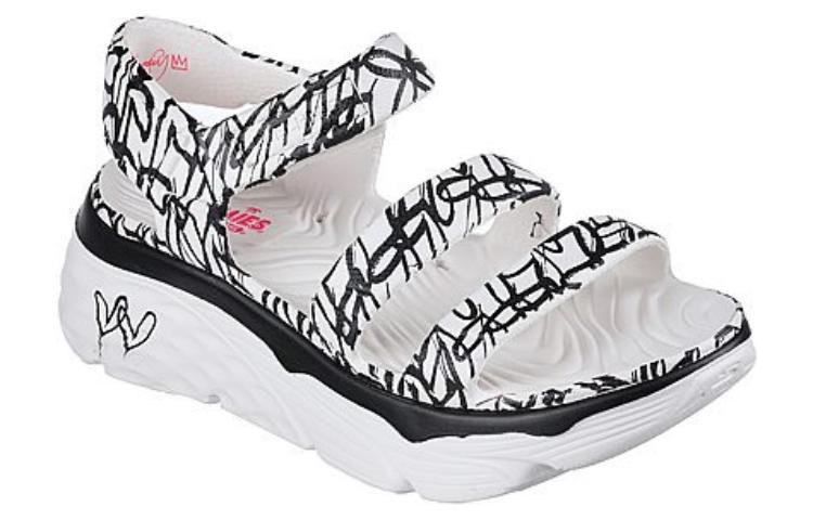 Lookbook (Women) Skechers Foamies Max Cushioning 'About Love Black and White' 111323-WBK