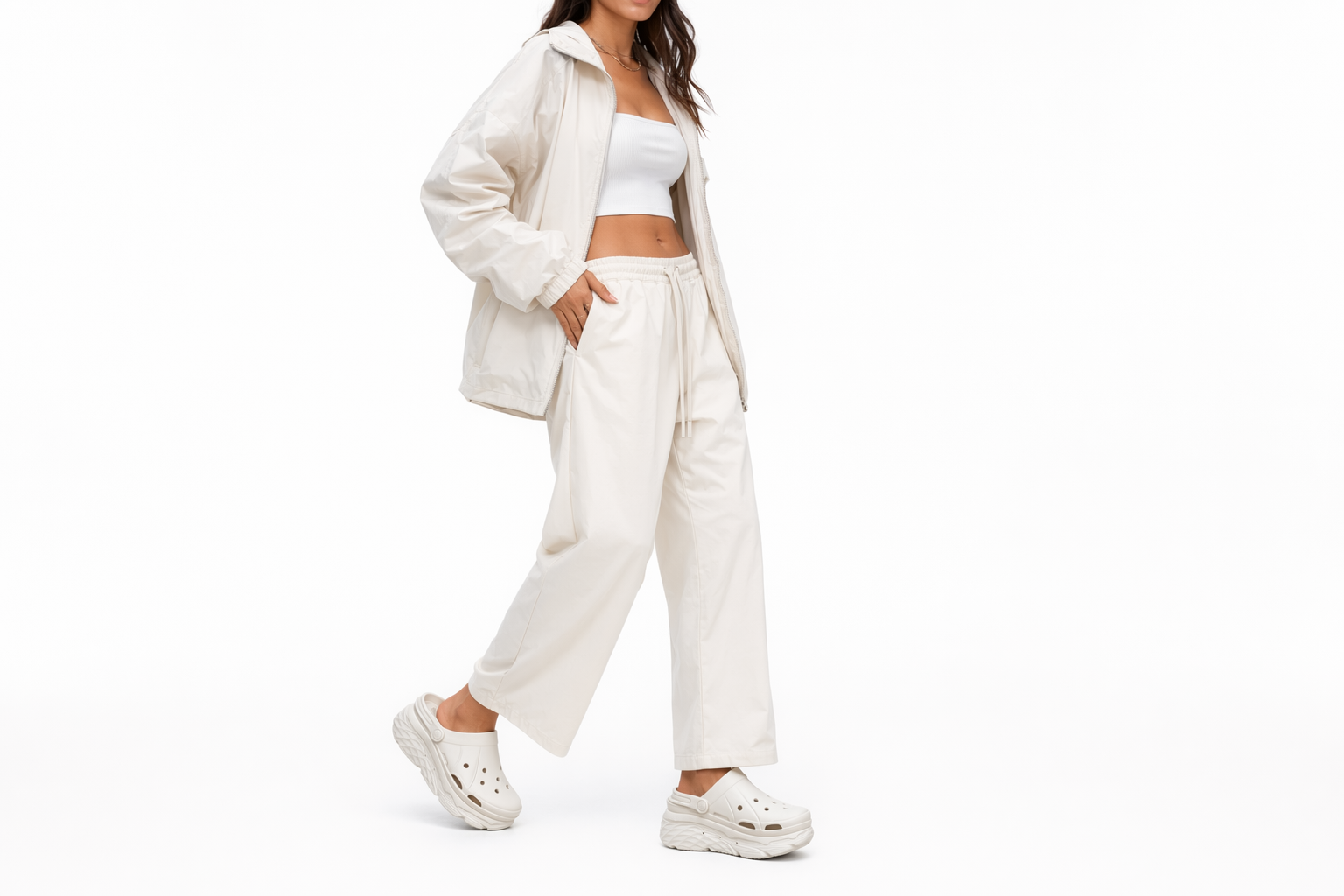 Order Skechers Max Cushioning 泡泡鞋 休閒洞洞涼鞋 女款 白色