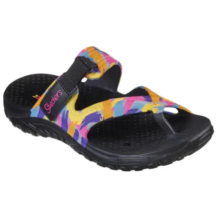 Lookbook (Women) Skechers Foamies Reggae-Artsy 'Black Multi' 111171-BKMT