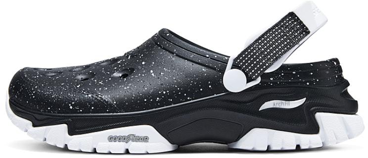 women-skechers-foamies-sandals-black-white-111444-bkw