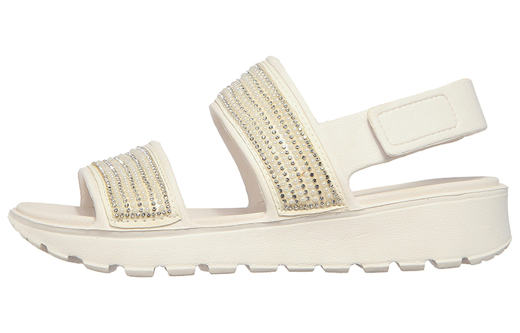 (Women) Skechers Footsteps &#x27;Lightweight Casual Sandal - White&#x27; 111099-WHT