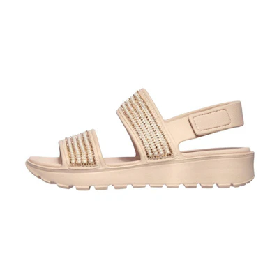 (W) Skechers Footsteps 'Lightweight Pink Casual Sandals'