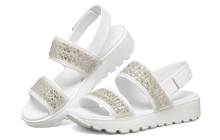 Lookbook (W) Skechers Footsteps '白色休闲凉鞋' 111065-WHT