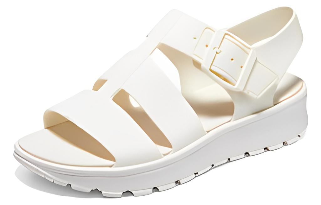 Lookbook (W) スケッチャーズ フットステップ サンダル (白) 111570-WHT