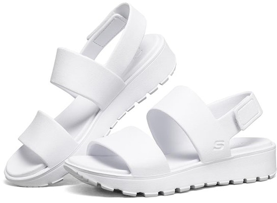 (W) Skechers Footsteps Sandal Putih 111054-WHT Lookbook (W) Skechers Footsteps Sandal Putih 111054-WHT