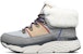 (W) But Skechers Musim Sejuk Berbulu 'Kelabu Putih' 144352-GRY