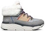 Lookbook (W) But Skechers Musim Sejuk Berbulu 'Kelabu Putih' 144352-GRY