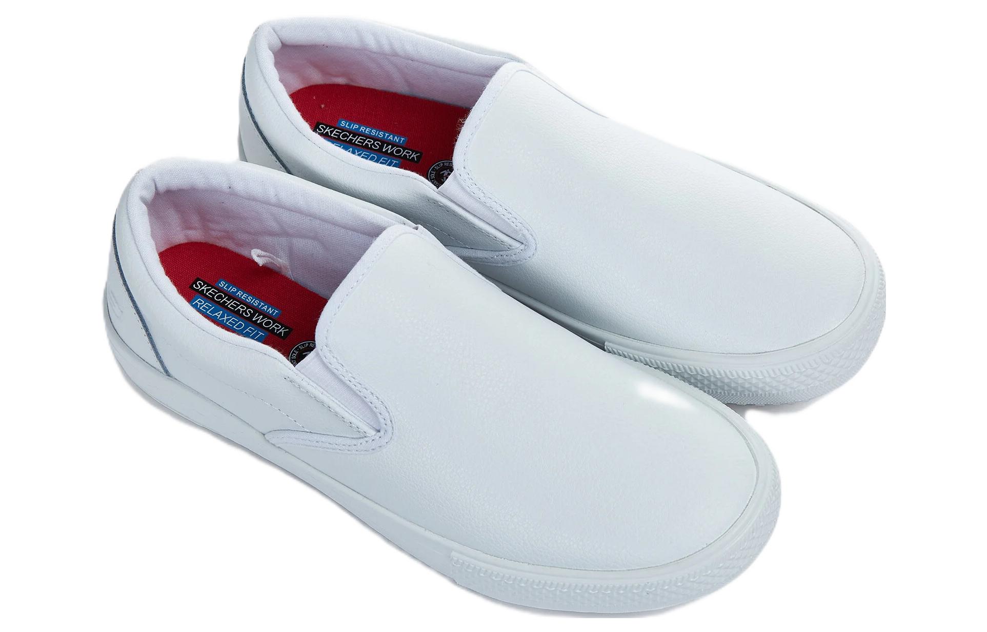 Shop (W) Skechers Gibson-Brogna 'Putih Kanvas Low-Top' 76559-WHT