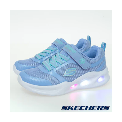 (W) Skechers Girls Sola Glow Light-Up Shoes Rainbow Aya
