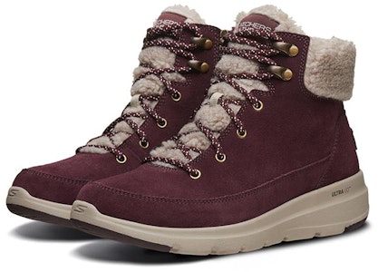 (W) Skechers Glacial Ultra 'Burgundy' Merah Marun 16677-BURG Lookbook (W) Skechers Glacial Ultra 'Burgundy' Merah Marun 16677-BURG