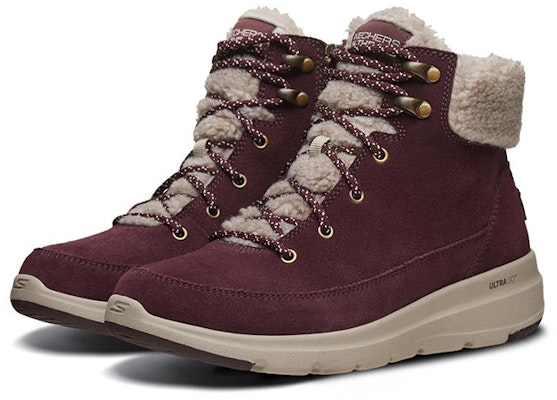 (W) Skechers Glacial Ultra 'Burgundy' Merah Marun 16677-BURG Lookbook (W) Skechers Glacial Ultra 'Burgundy' Merah Marun 16677-BURG