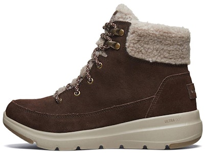 (W) Skechers Glacial Ultra Boot Mid-Top Salju Coklat 16677-CHOC Buy (W) Skechers Glacial Ultra Boot Mid-Top Salju Coklat 16677-CHOC