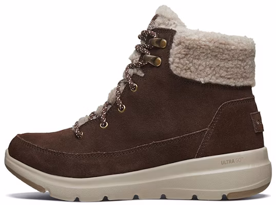 (Women) Skechers Glacial Ultra Mid-Top Snow Boots Coffee 16677-CHOC Buy (Women) Skechers Glacial Ultra Mid-Top Snow Boots Coffee 16677-CHOC