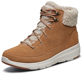 (W) Skechers Glacial Ultra Boot Mid Top Kuning Sepatu Salju 16677-CSNT Order (W) Skechers Glacial Ultra Boot Mid Top Kuning Sepatu Salju 16677-CSNT