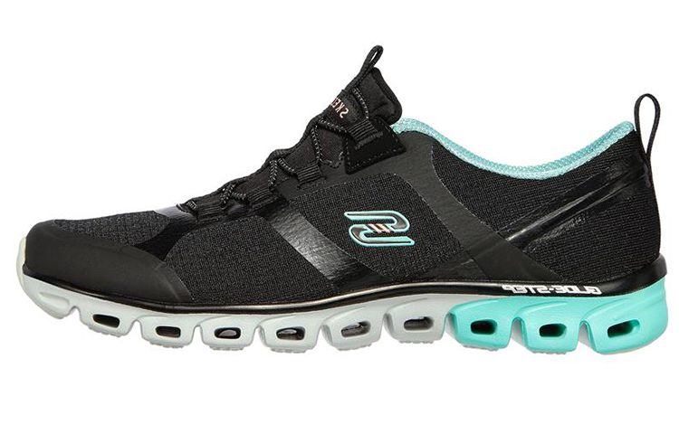 (Women) Skechers Glide-Step 'Black Green' 104195-BKMN