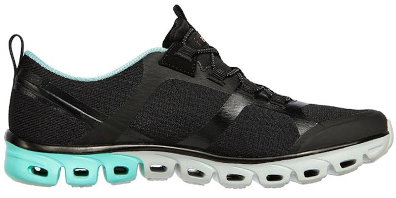 (Women) Skechers Glide-Step 'Black Green' 104195-BKMN Order (Women) Skechers Glide-Step 'Black Green' 104195-BKMN