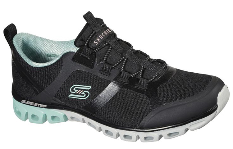 Lookbook (W) 斯凯奇 Glide-Step “黑绿” 104195-BKMN