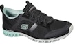 Lookbook (W) Skechers Glide-Step 'Hitam Hijau' 104195-BKMN
