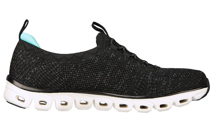 Order (W) Skechers Glide-Step 'Hitam Putih' 104198-BKMN