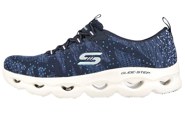 (Women) Skechers Glide-Step 'Blue Low-Top Casual' 104302-NVY