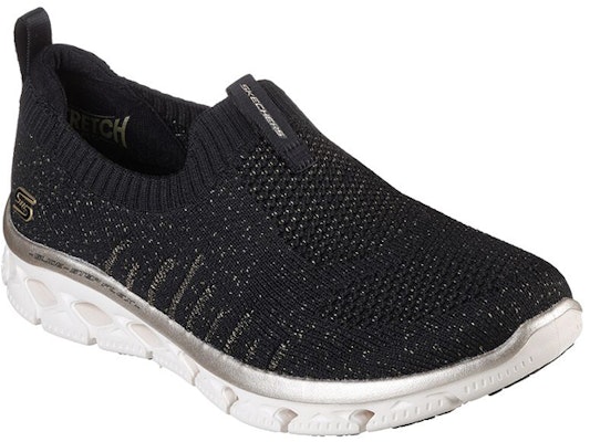 (W) 斯凯奇 Glide-Step Flex 黑金一脚蹬 104306-BKGD Lookbook (W) 斯凯奇 Glide-Step Flex 黑金一脚蹬 104306-BKGD