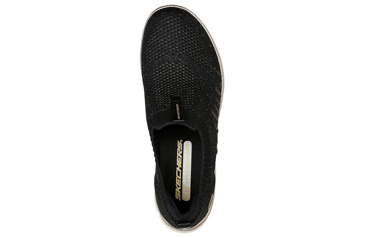 Shop (W) Skechers Glide-Step Flex 'Negro Oro Sin Cordones' 104306-BKGD