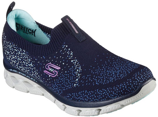 (W) Skechers Glide-Step Flex '蓝色' 运动鞋 104305-NVTQ Lookbook (W) Skechers Glide-Step Flex '蓝色' 运动鞋 104305-NVTQ